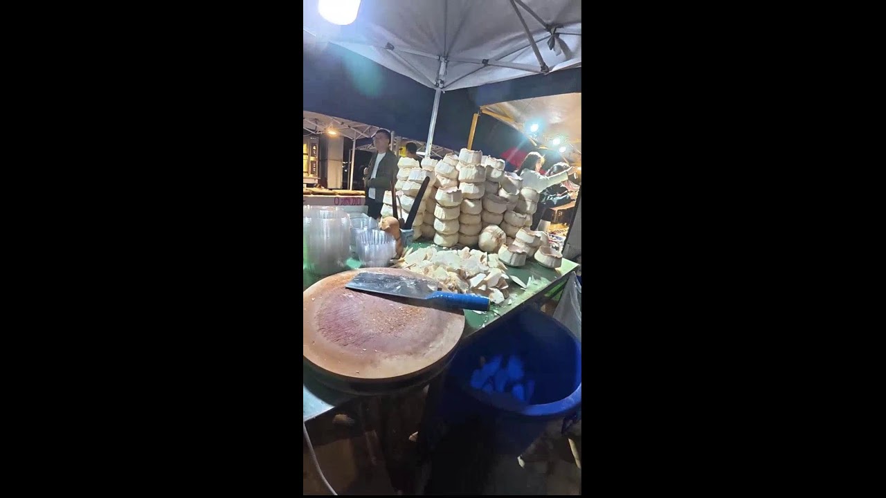 Uncut POV | Coconut Shell Peeling & Whole Fruit Sales | Real-Time Vendor Rhythm