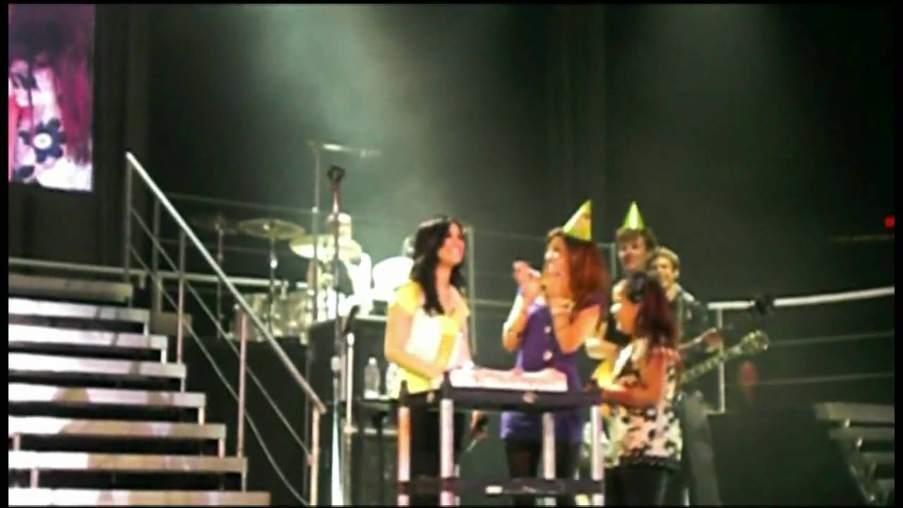 Happy Birthday Surprise for Demi w/ Jonas Brothers and Her Sisters