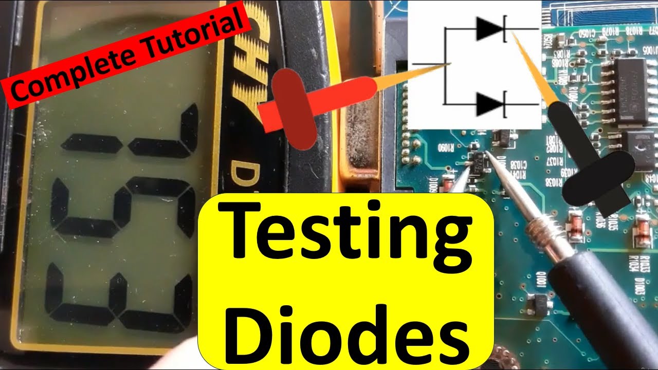 Testing all types of diodes with the multimeter - electronic components