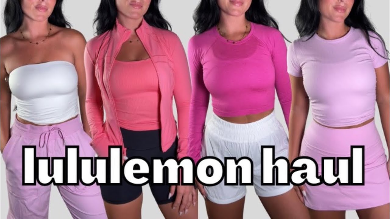 HUGE lululemon try on haul! pink lovers 💗