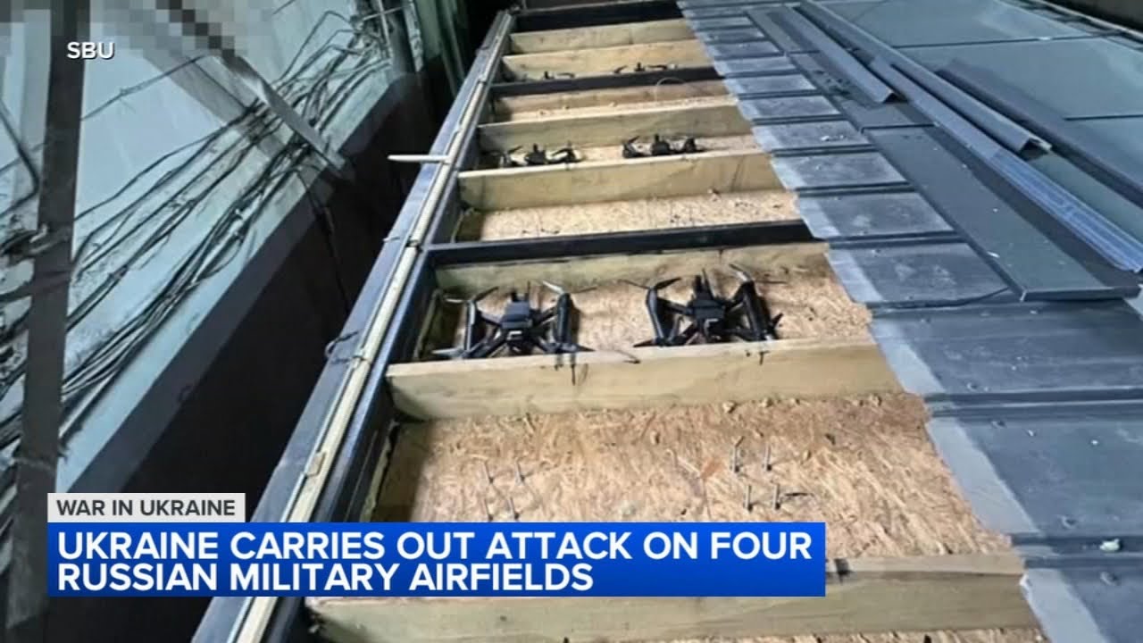 Ukraine targets Russian airfields in major drone attack