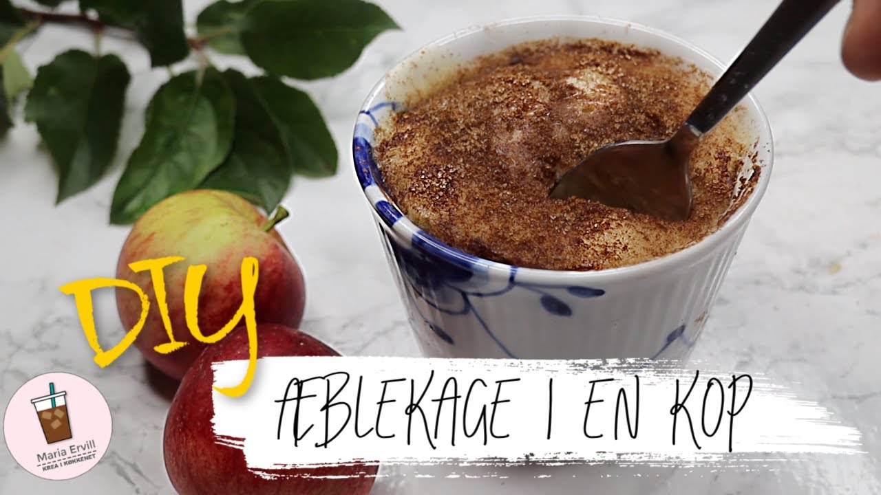 DIY Æblekage i en kop // Så lækkert