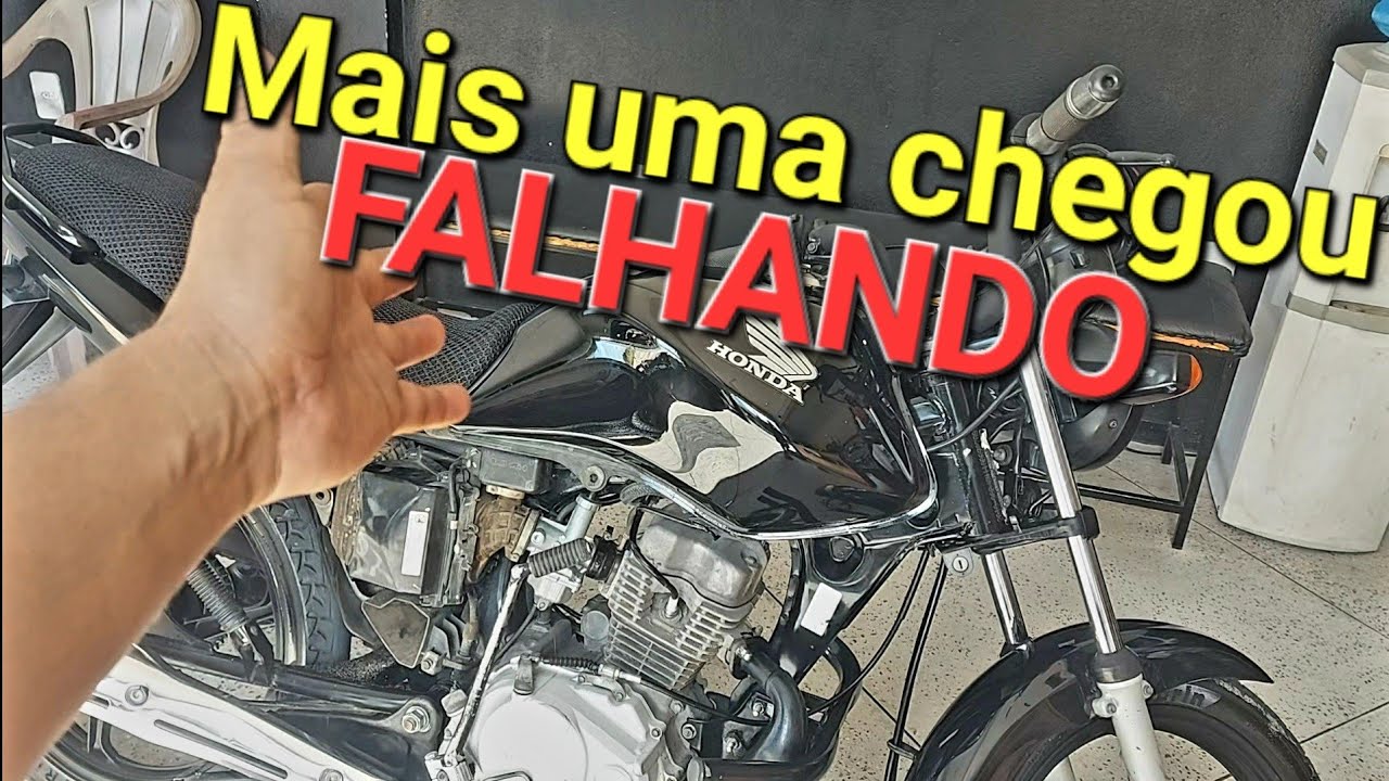 Mais moto chegou falhando essa tá complicada fiz vários testes e não resolveu