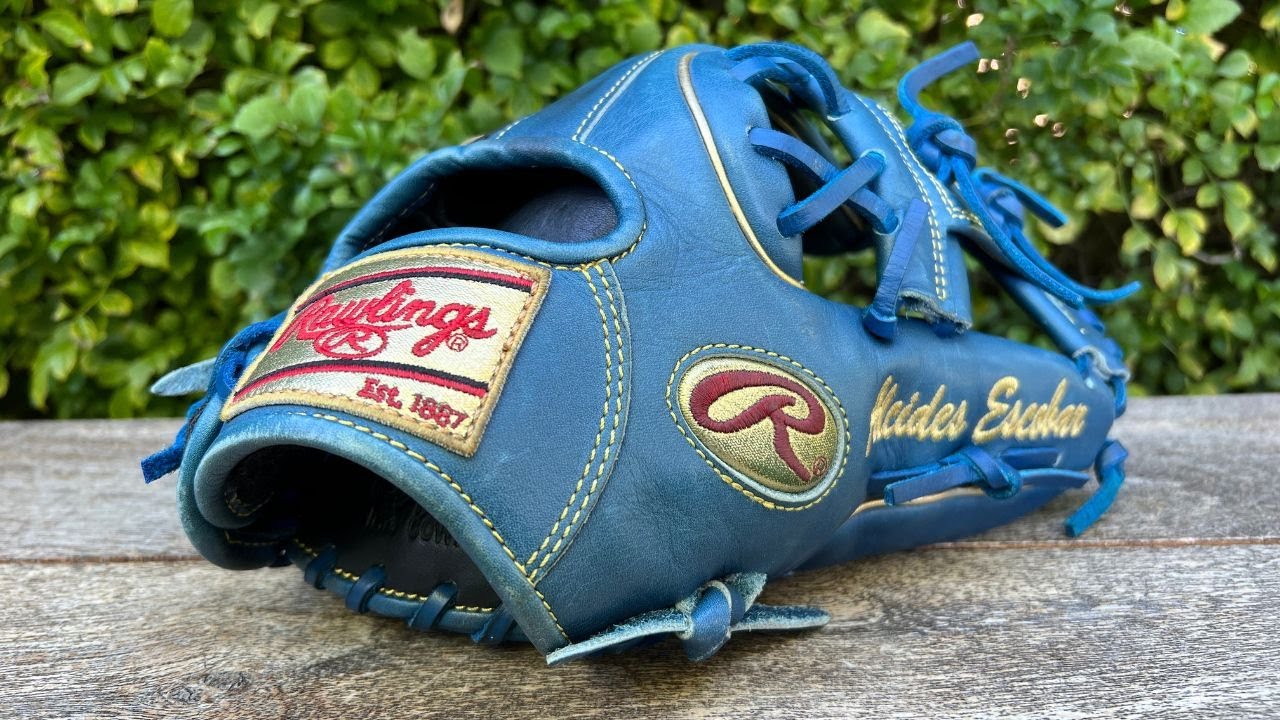 Alcides Escobar pro-issue Rawlings Heart of the Hide PROPL217JB gold label Baseball Glove