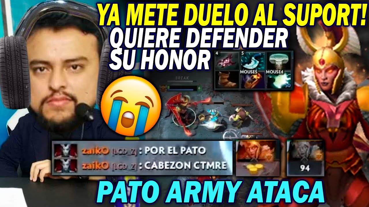 POR EL HONOR!🤣IWO QUIERE ENSEÑAR A JUGAR LEGION PERO LO MANDAN JUNGLA 🤣 PATO ARMY ATAC4 DOTA 2