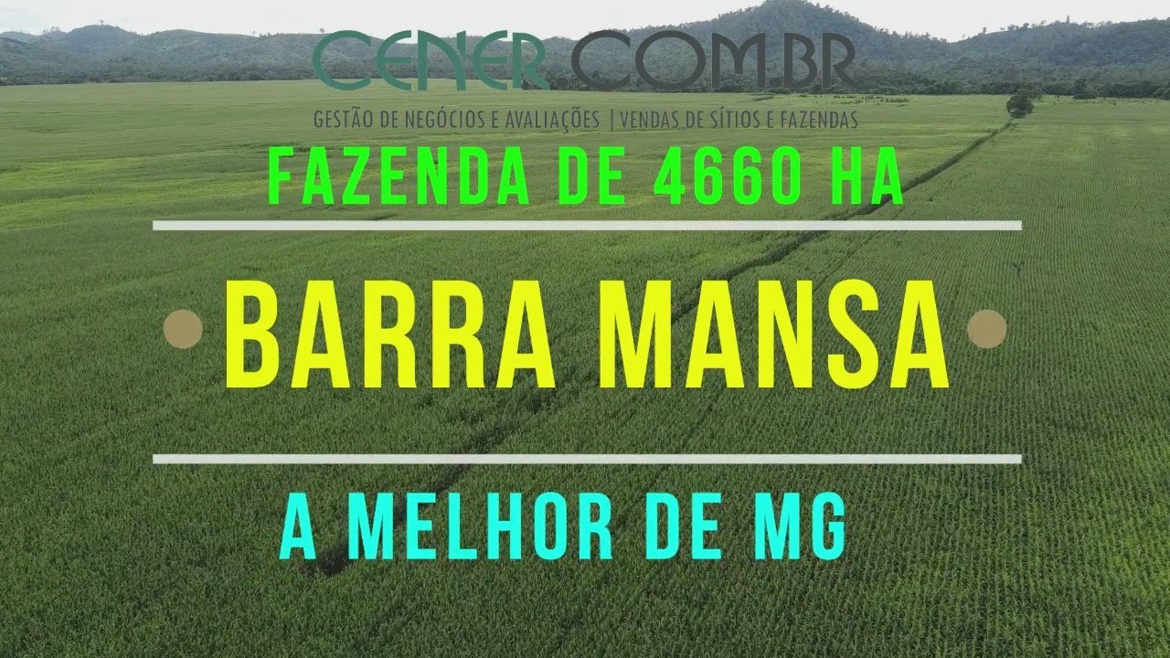 Cener Imóveis 2226 I A melhor fazenda de MG com 4.660 ha por 190 milhões - dupla aptidão