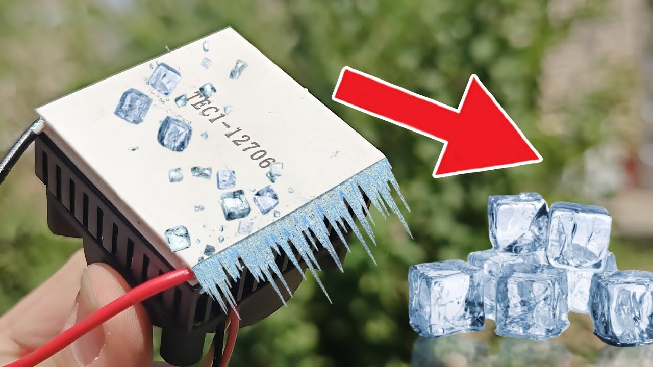 اختراع یخچال در تابستان ❄️☃️ / راه اندازی المان خنک کننده / Making the invention of the cooler