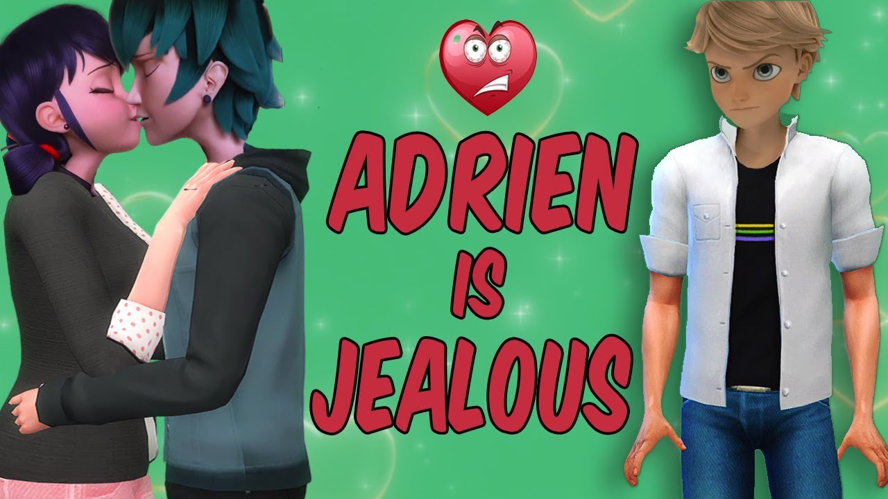 Sims 4🐞 Marinette Kisses Luka and Adrien is Jealous and Shocked💋Miraculous Scandal❤️🎬