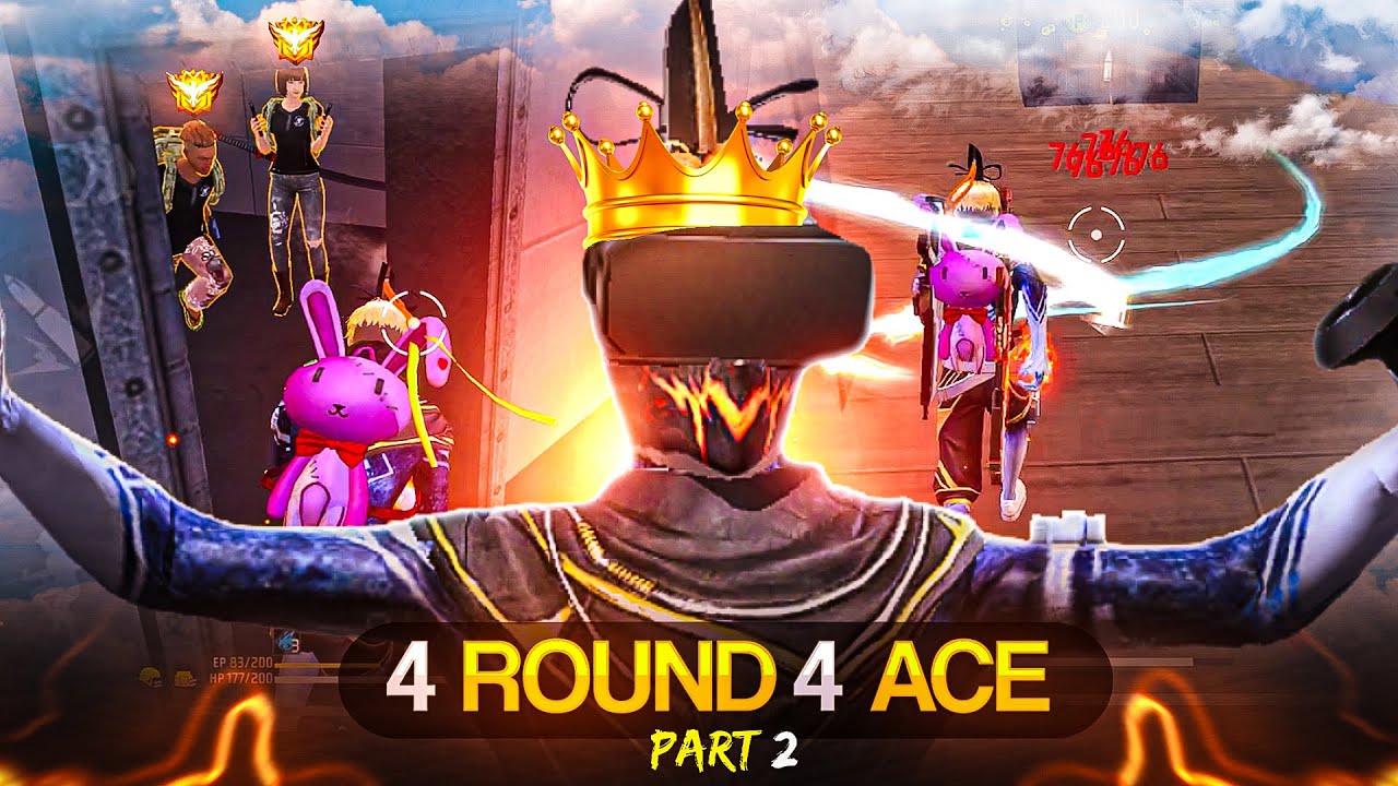 CS Ranked Full Gameplay 🔥😱 4 ROUND ACE ? 💀 PART TWO 😈 Garena Free Fire