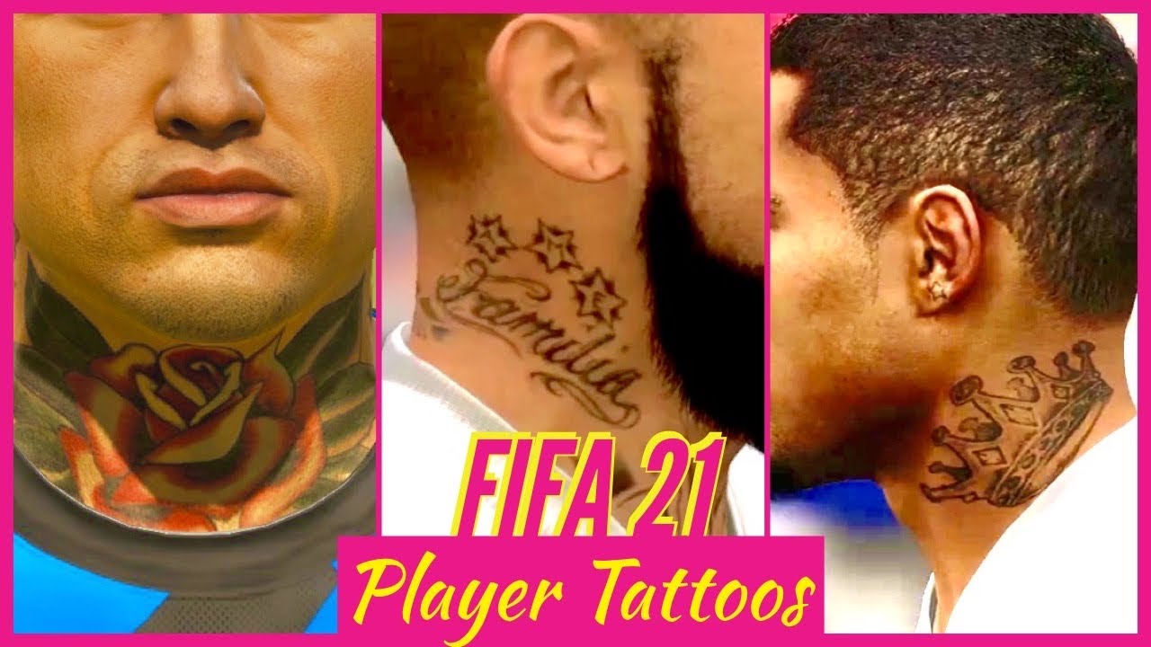 FIFA 21 - Player Tattoos (Sergio Ramos, Vidal, James Rodriguez, Ederson & More)