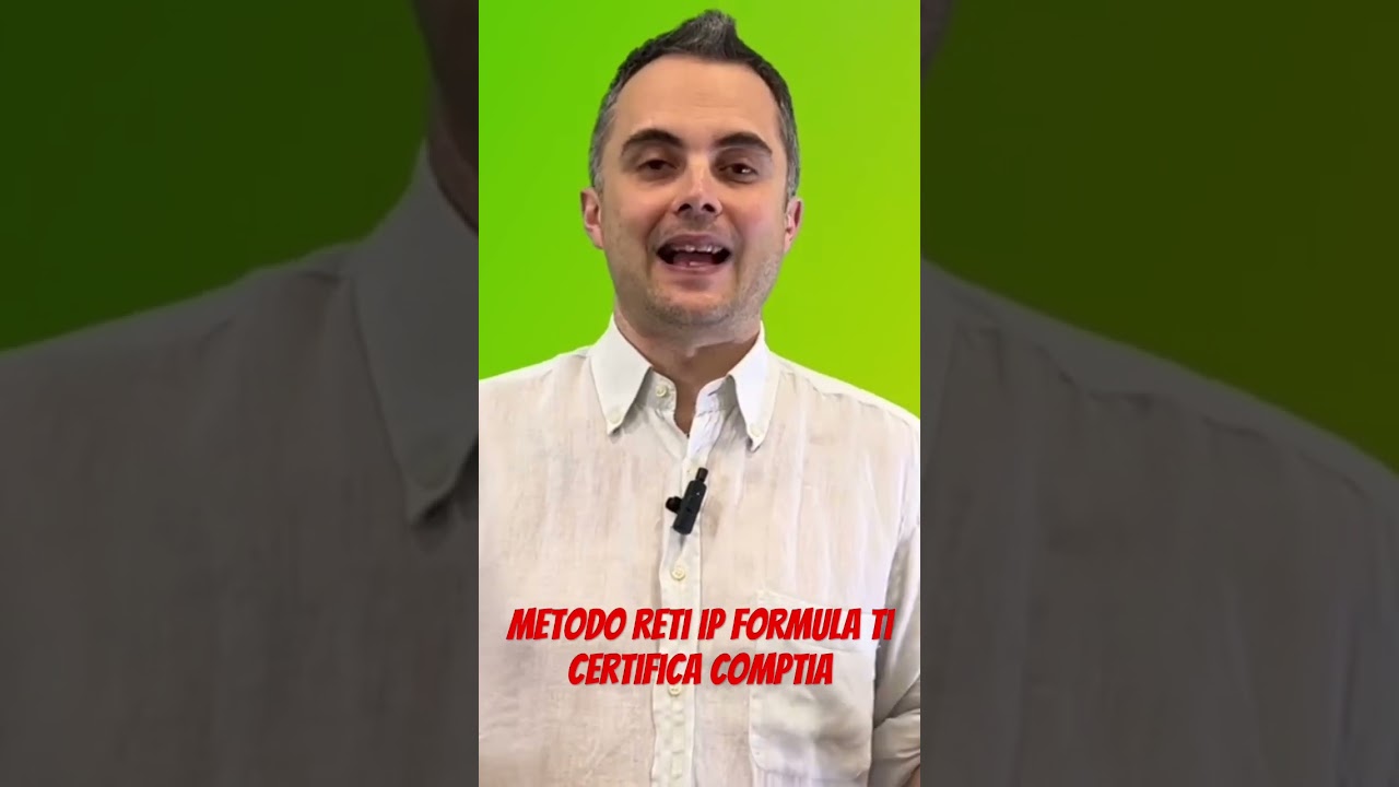 Il Metodo Reti Ip Formula ti certifica #comptia