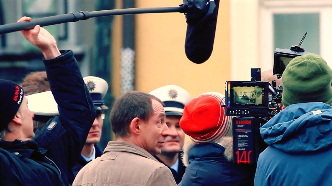 Tatort: Fette Hoppe - beim Dreh in Weimar, mit Thorsten Merten, Christian Ulmen, Nora Tschirner