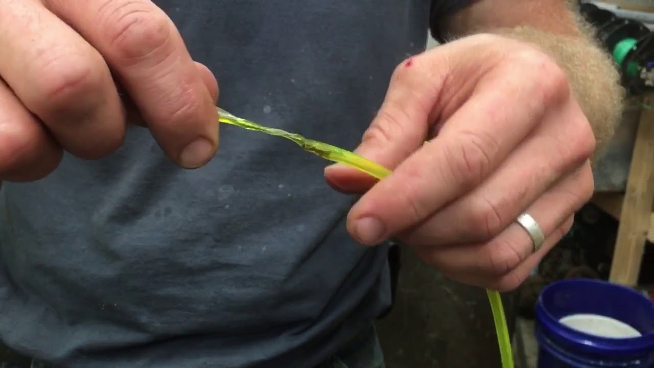 Chain saw fuel line replace