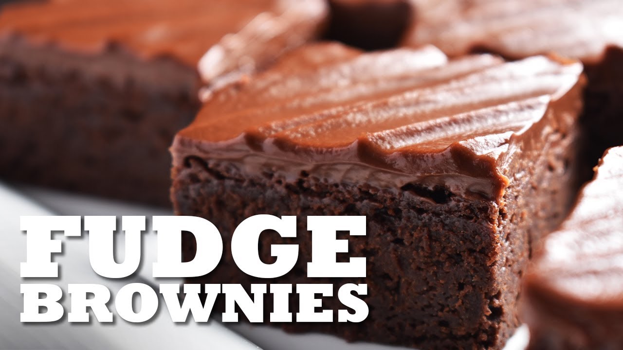 Fudgey Brownie Recipe with Chocolate Ganache Frosting!