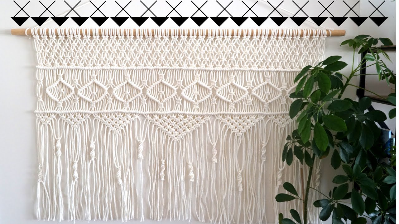 DIY Makrome Duvar Dekoru / Macrame Wall Hanging