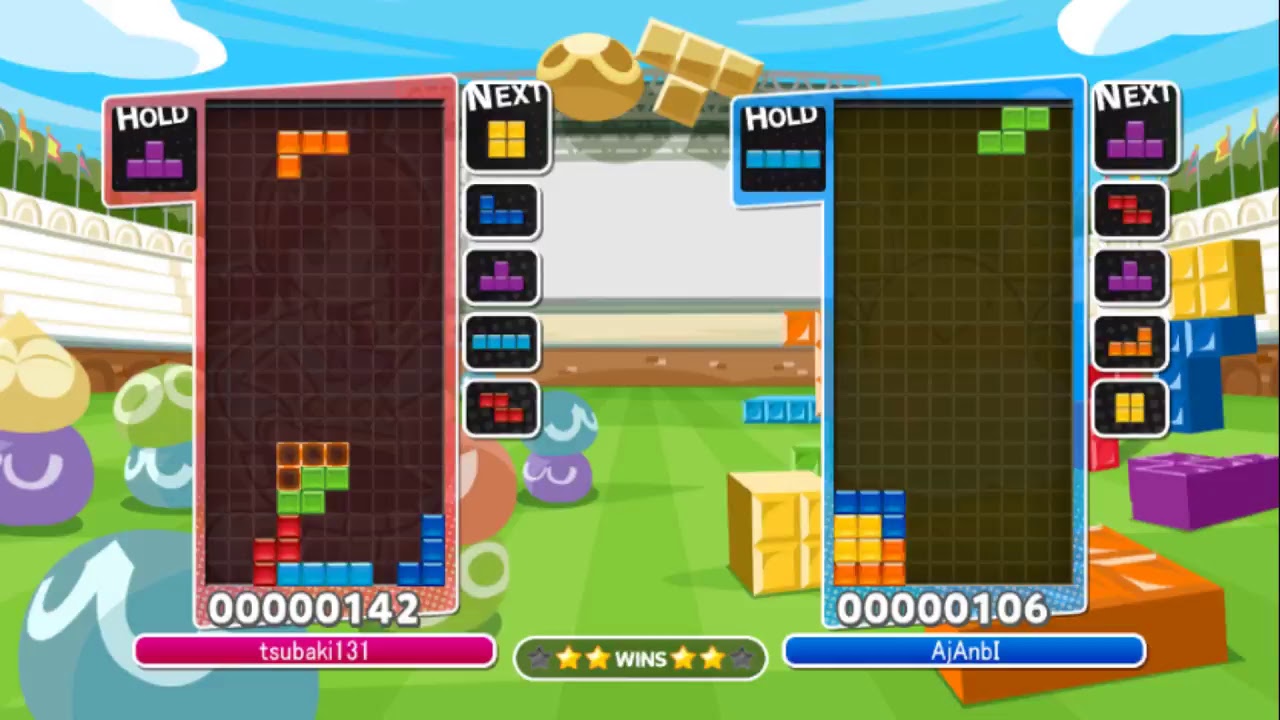 ぷよぷよテトリス VS AjAnbI(whipemerald)