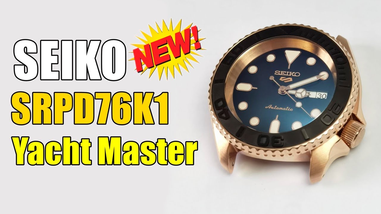 How to mod Seiko 5 (SRPD76K1) - Yacht Master Style