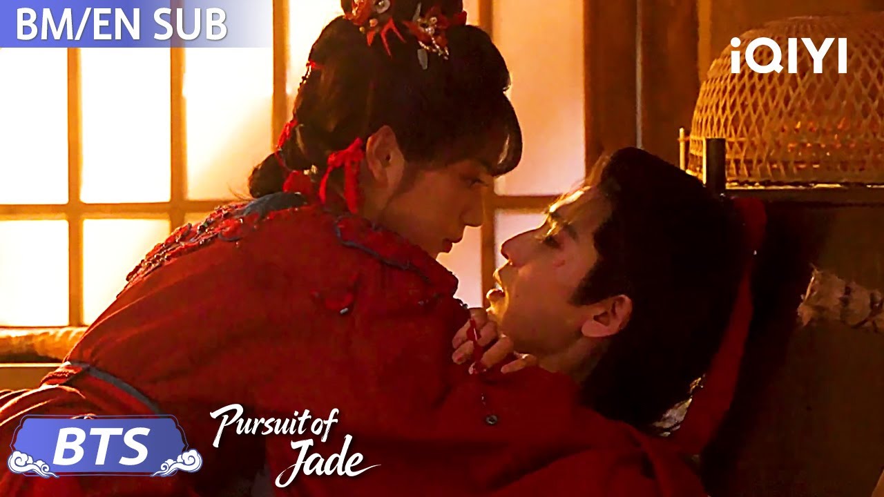 BTS: Zhang Linghe 💖 Tian Xiwei ciuman manis 💋 | Pursuit of Jade 逐玉 | iQIYI Malaysia