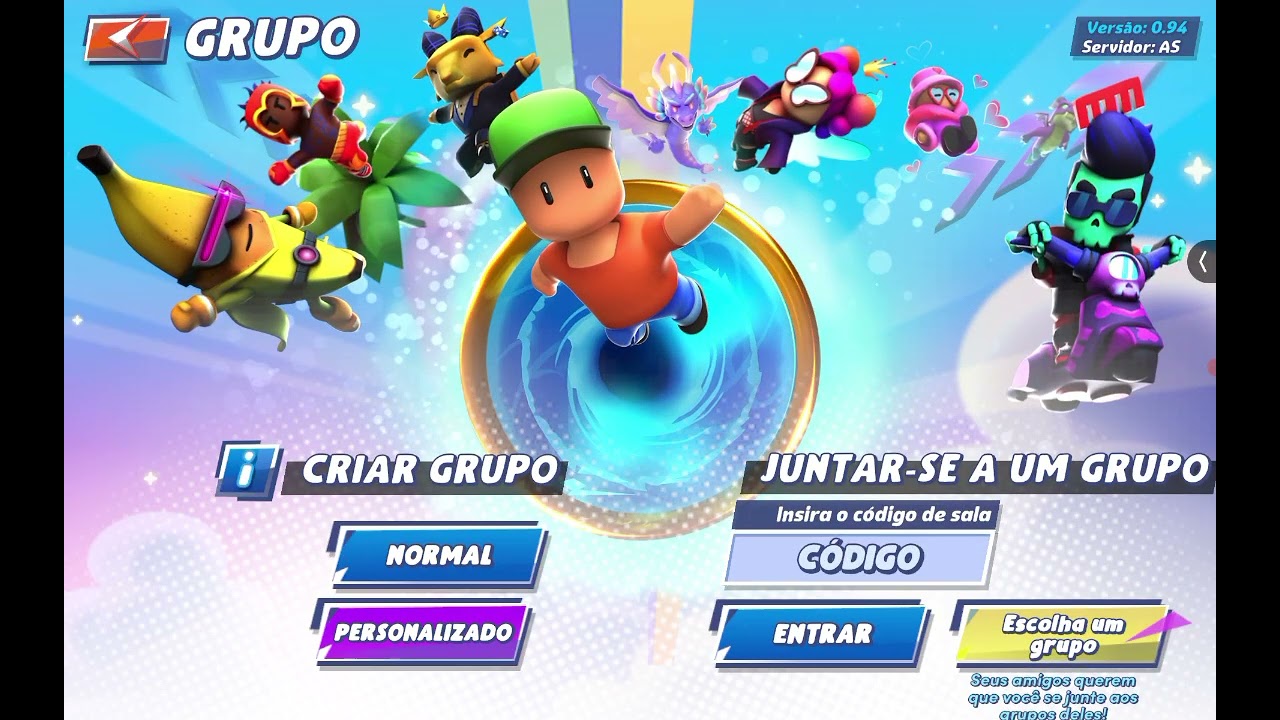 Top Mestre no Stumble Guys? Parte 4 - Jogando Apenas com os Amigos!