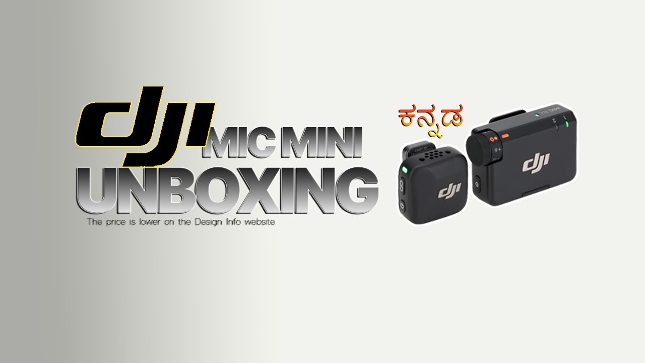DJI Mic Mini Unboxing in Kannada | Design Info Purchase | Honest First Look