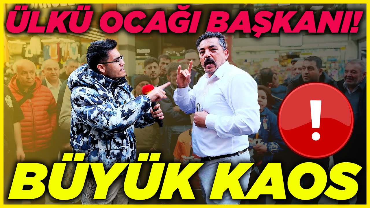 ÜLKÜ OCAĞI BAŞKANI ve MUHABİR BİRBİRİNE GİRDİ! | Sokak Röportajları