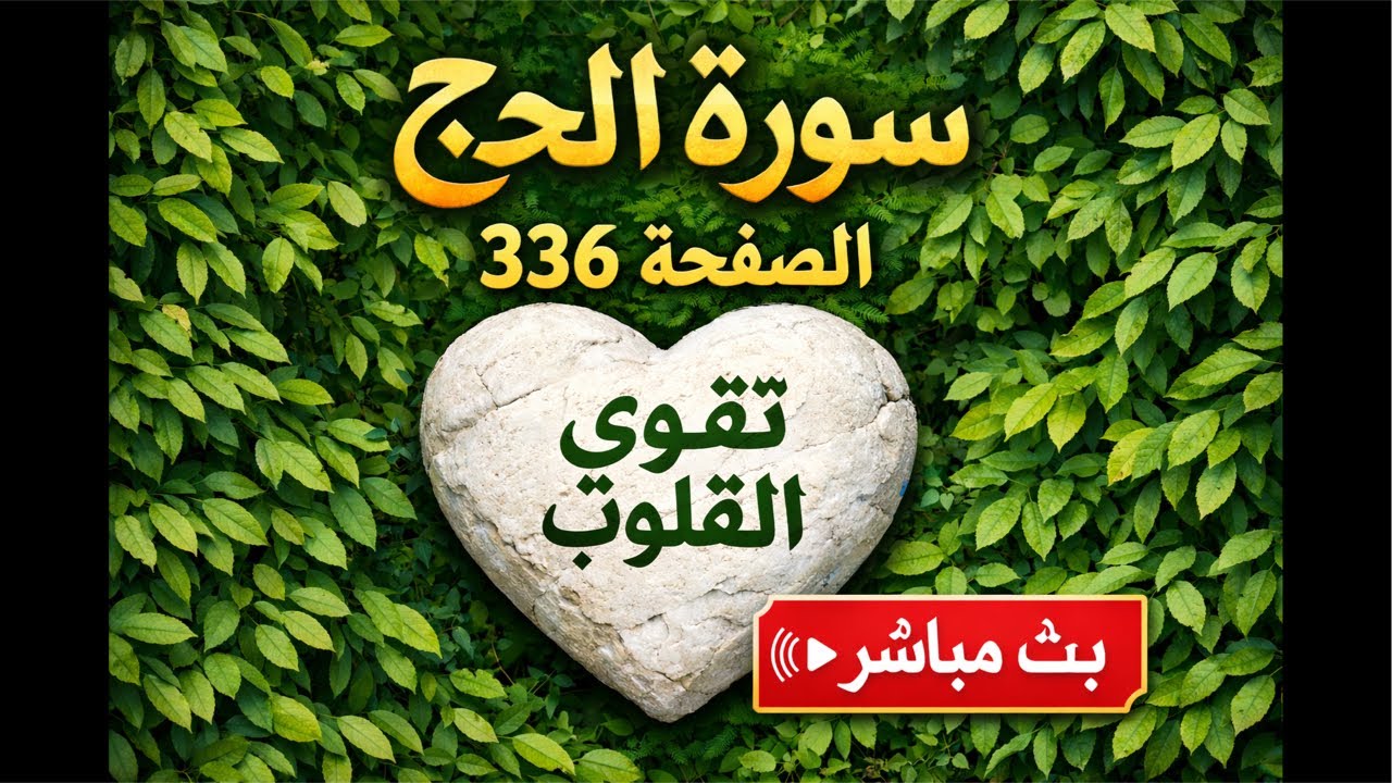 هل تبحث عن علاج لنفسك سورة الحج صفحة  336