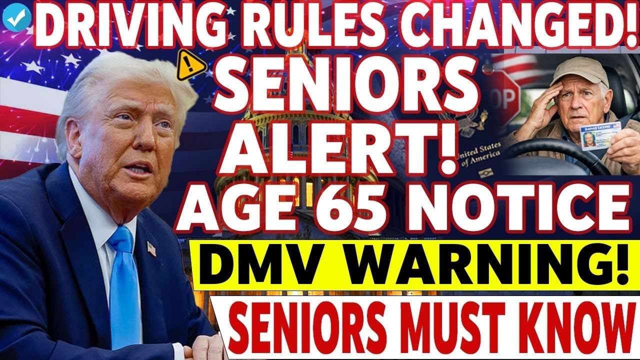 ⚠️ DMV Alert Across the U S   3 New Driving Rules &ndash; Seniors 65+ Take Notice 1080p caption