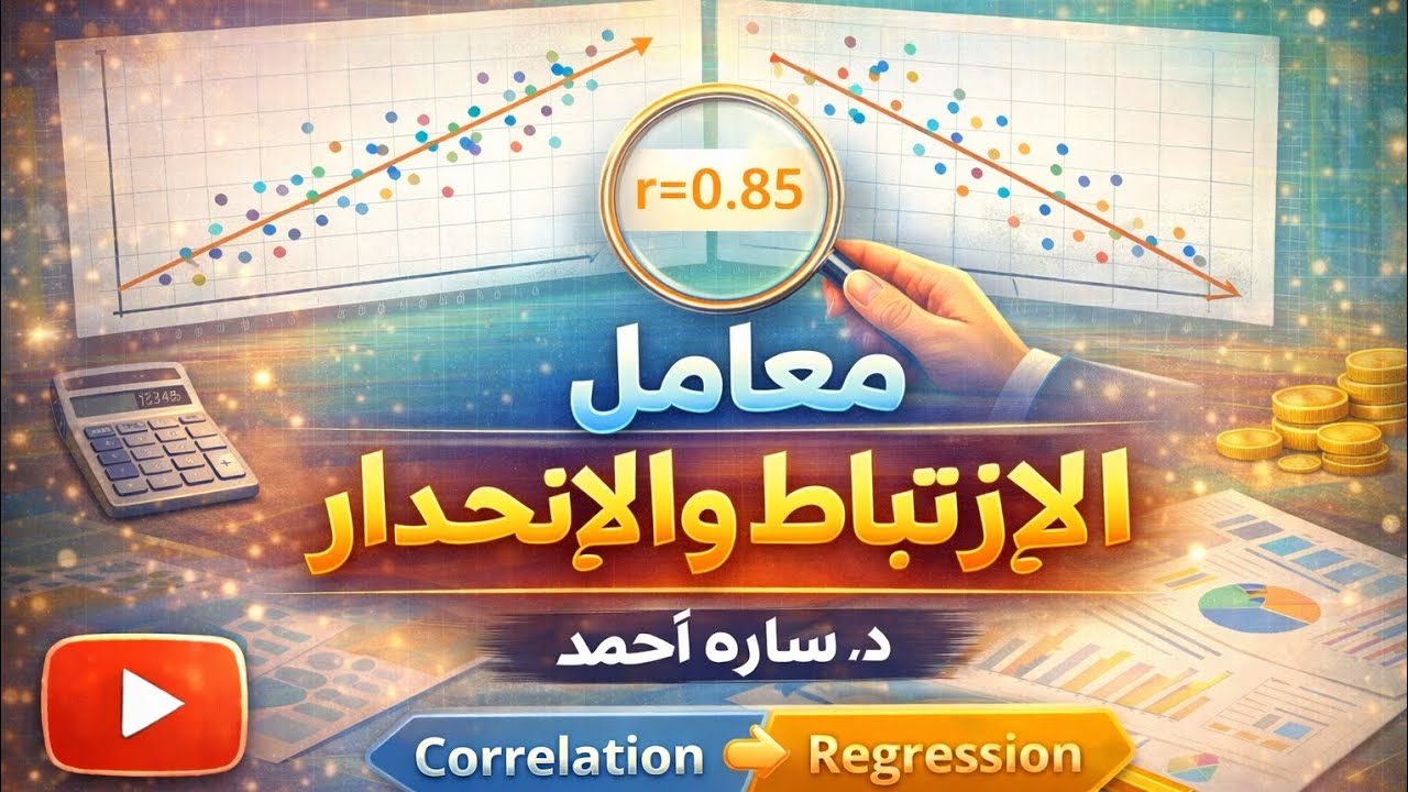 معامل الإرتباط والإنحدار #spss #الإحصاء#دراسات_عليا #كلية_الخدمة_الإجتماعية#جامعة_العاصمة 