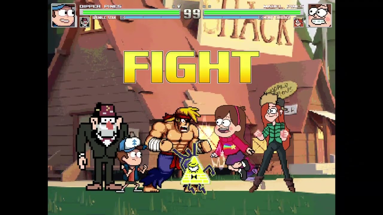 M.U.G.E.N: Gravity Falls Party 3v3