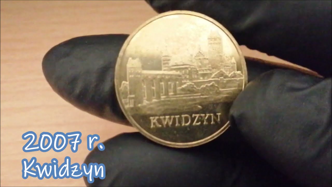 2 zł  moneta 2007 r. - Kwidzyn   ( Nordic Gold ) ,  Poland coin