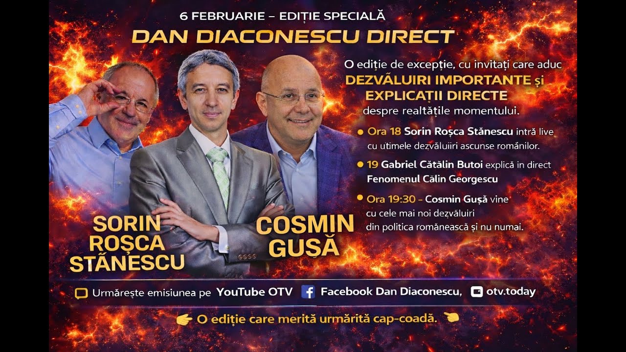 SORIN ROSCA STANESCU, FENOMENUL GEORGESCU SI COSMIN GUSA | OTV cu Dan Diaconescu
