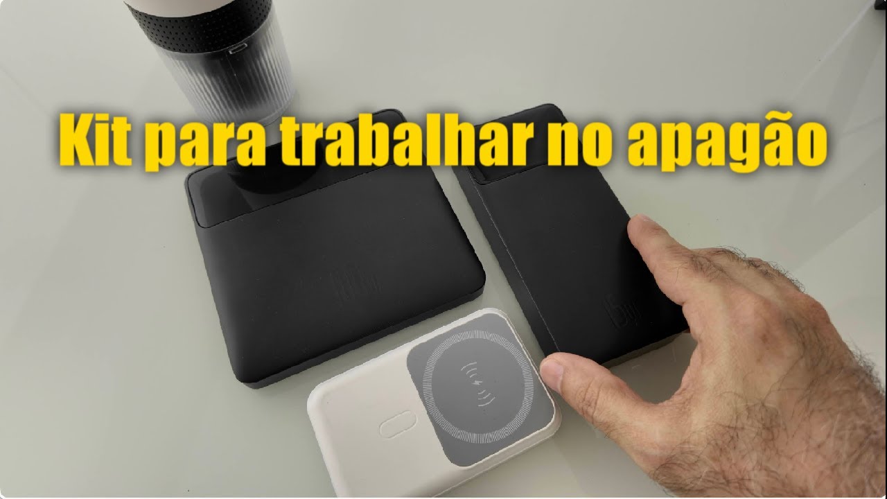 Kit completo para trabalhar durante o apag&atilde;o de energia em S&atilde;o Paulo: Power bank e uma cafeteira!