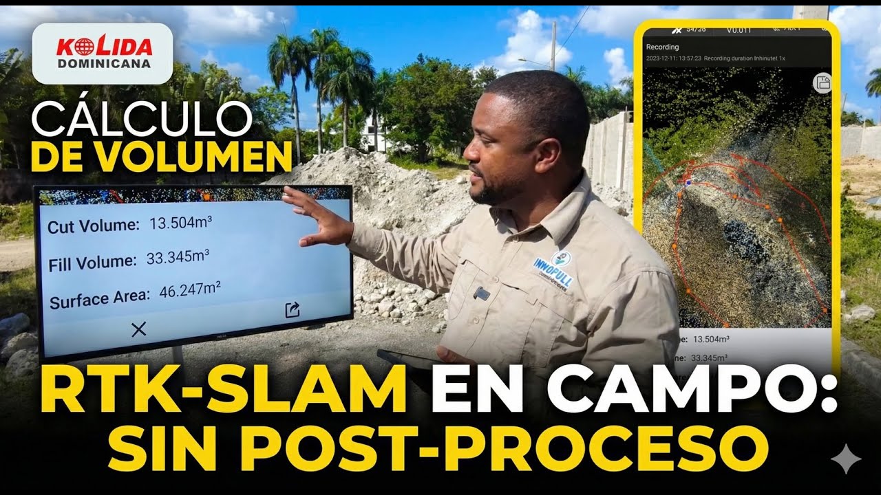 Volumetría sin Oficina: Potencia del GNSS-LiDAR KOLIDA ME (RTK-SLAM)