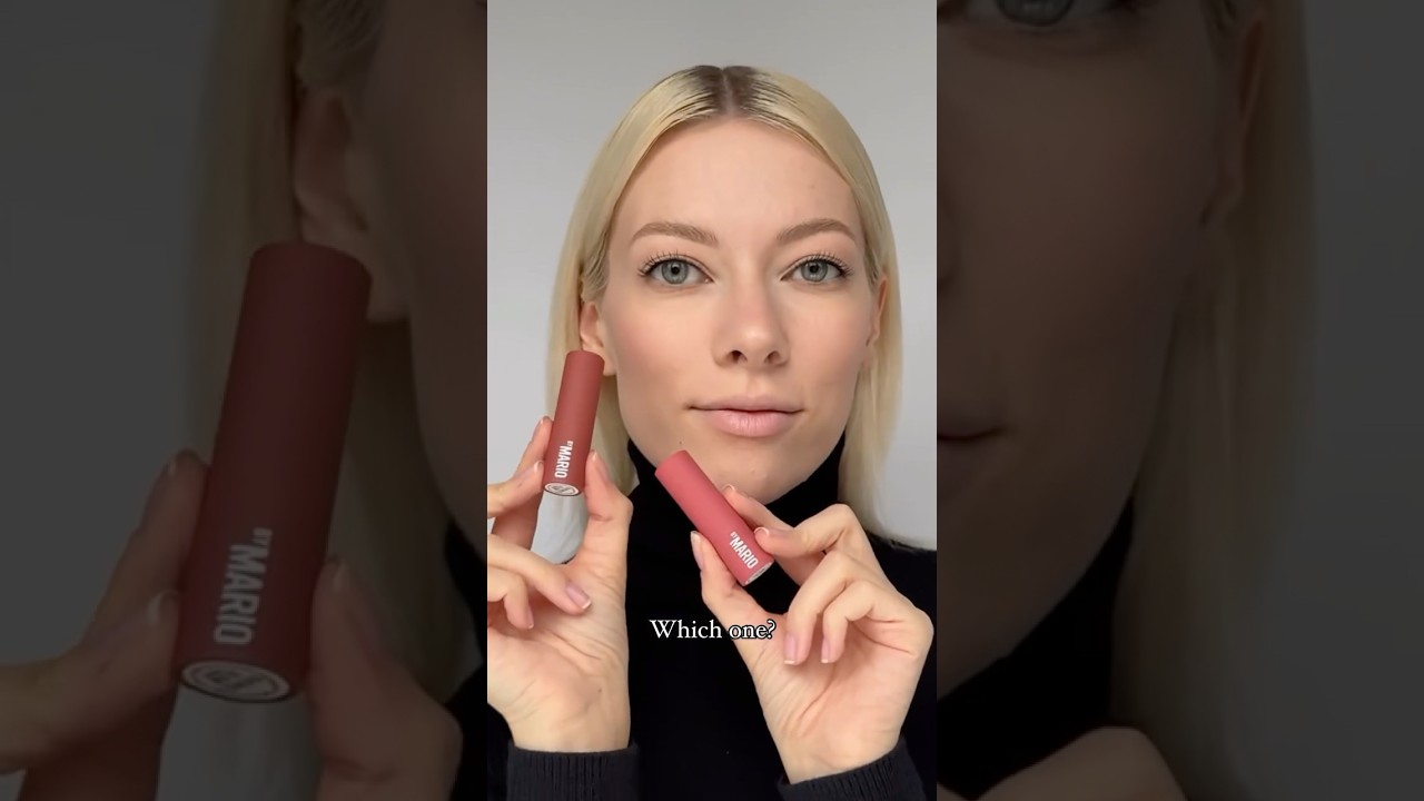 Trying out the Makeup by Mario Moisture Glow Plumping Lip Serum #makeupbymario #lipgloss #lipstick