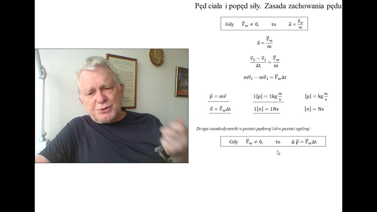 4.Zasada zachowania pędu - TEORIA