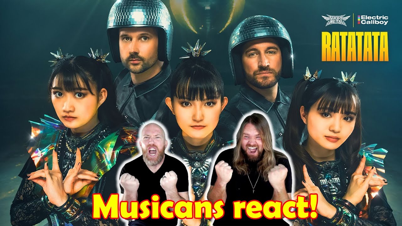 Musicians react to hearing BABYMETAL x @ElectricCallboy - RATATATA (OFFICIAL VIDEO) UNCENSORED VER!!