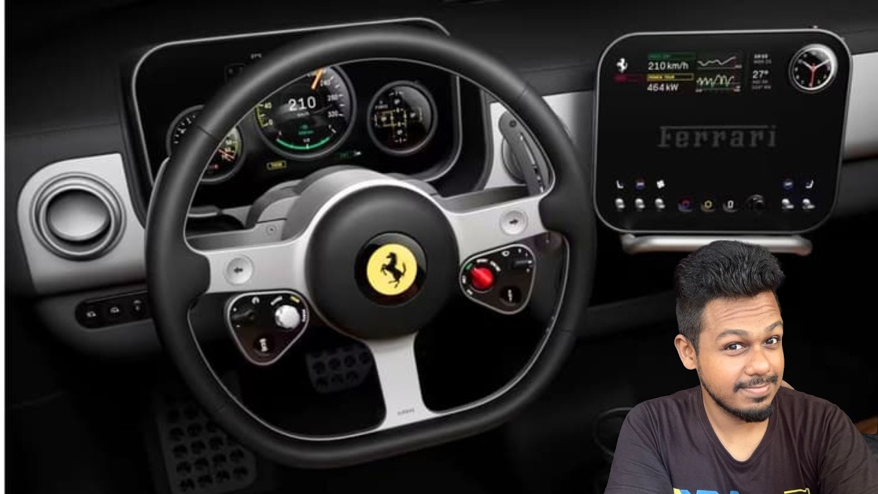 Ferrari EV interior Looks Good but