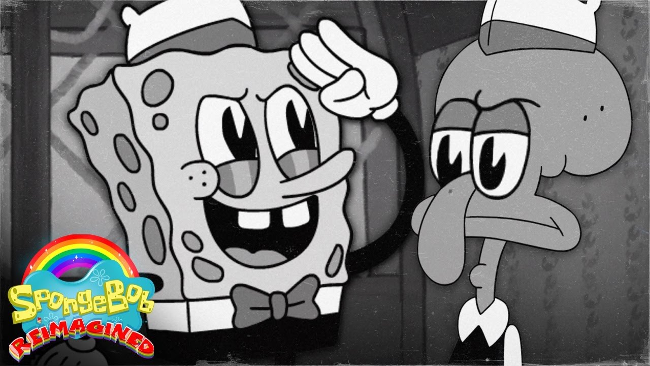 If SpongeBob was a Black & White Cartoon | 