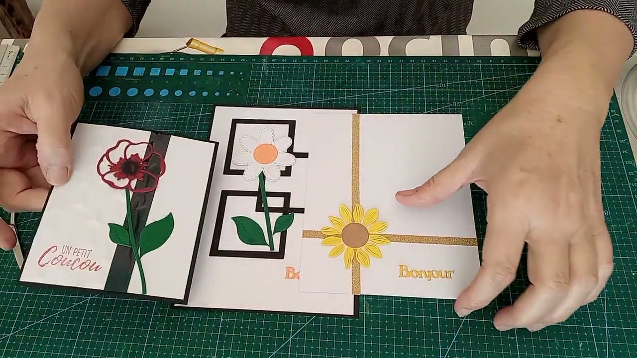 J ai recommencé 🙄,  cartes minimalistes pour vous.