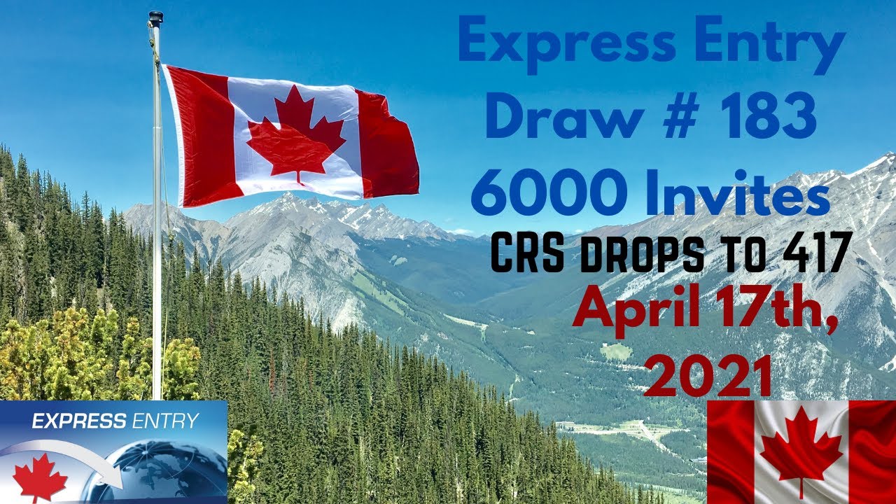 Express Entry Draw 183 | 2021| 6000 candidates invited