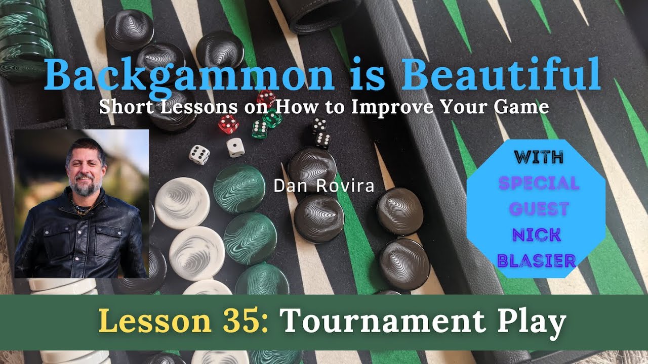 Backgammon: Tournament Play (Lesson 35) - with Nick Blasier