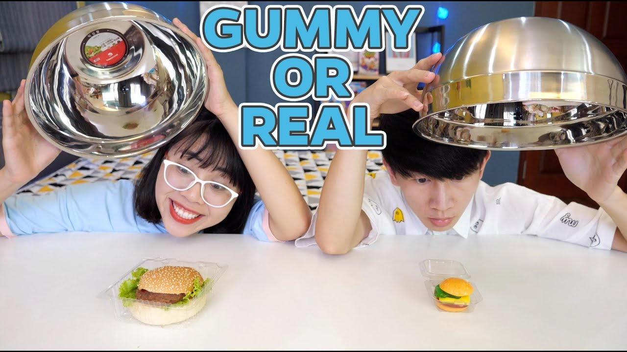 Thử Thách Gummy Or Real - Kẹo Dẻo Hay Đồ Ăn Thật