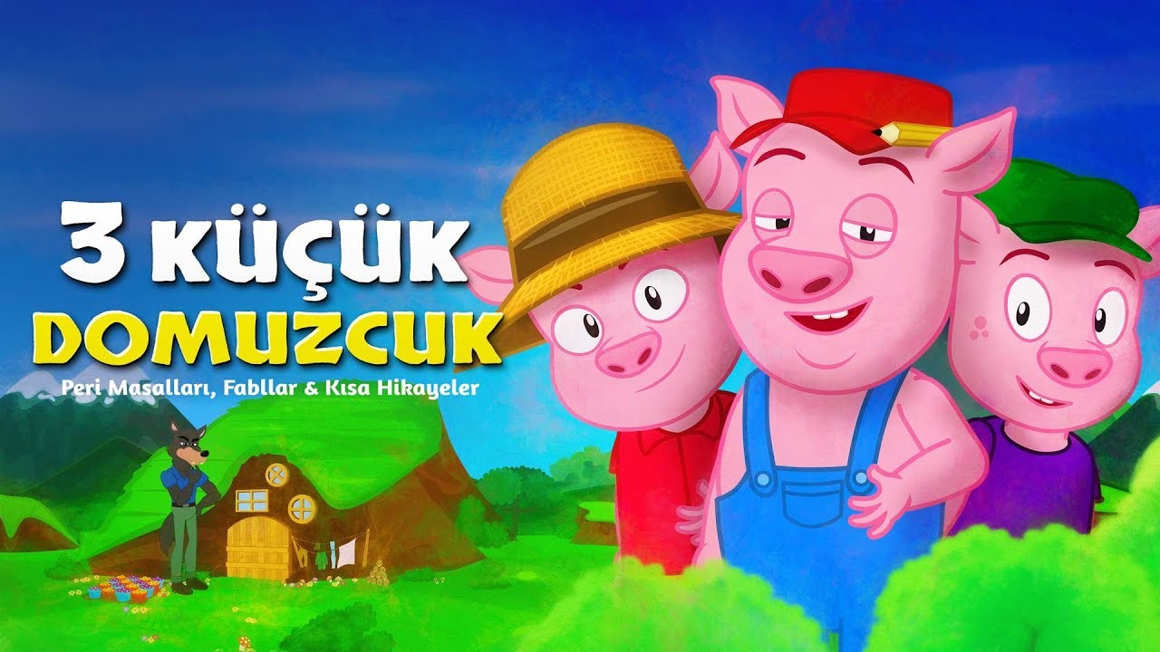 &Uuml;&ccedil; K&uuml;&ccedil;&uuml;k Domuzcuk - &Ccedil;izgi Film Masal