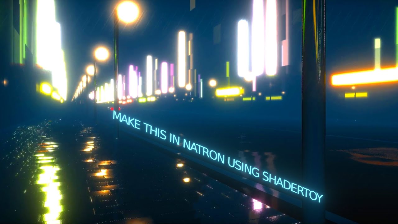 Make this in Natron using Shadertoy