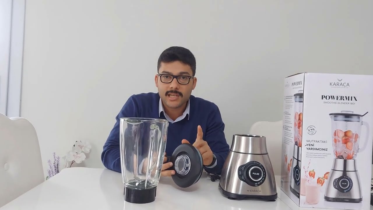 ХАРАКТЕРИСТИКИ И ВСКРЫТИЕ КОРОБКИ БЛЕНДЕРА KARACA POWERMİX SMOTHIE 1801 💯💥💥💯