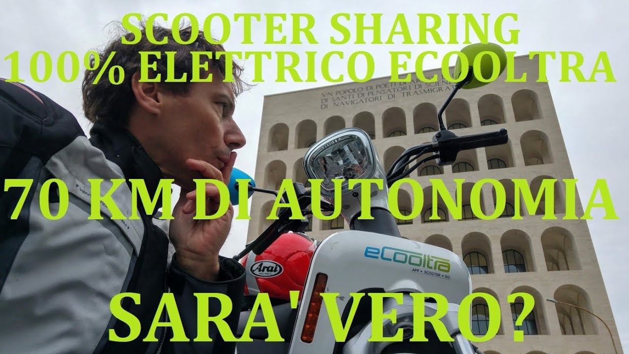 eCooltra Scooter Sharing elettrico. Autonomia 70 Km. Sarà Vero?