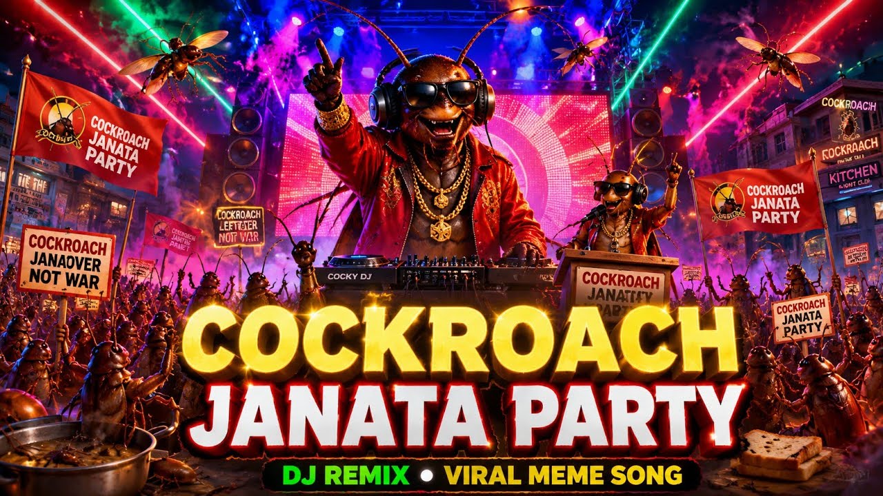 Cockroach Janata Party 🪳🔥 | Ultra Fast DJ Remix Dance Video | Viral Meme Song 2026 | The Reply king 