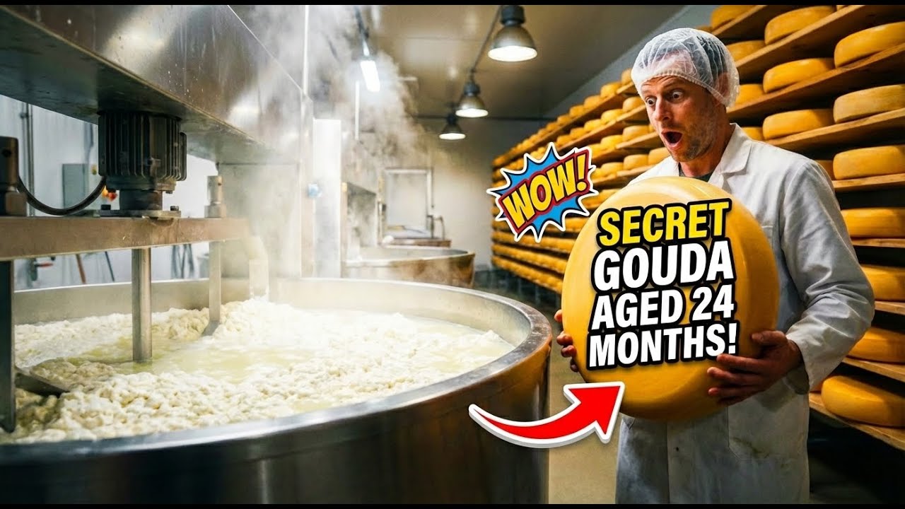 How Millions of Tons of Milk Become Solid Cheese? (Modern Factory Process)