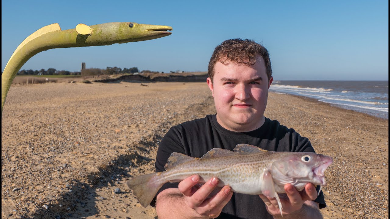 | Fishing a Secret Suffolk Cove | Covehithe First Cast Cod Curse! + Magnet fishing