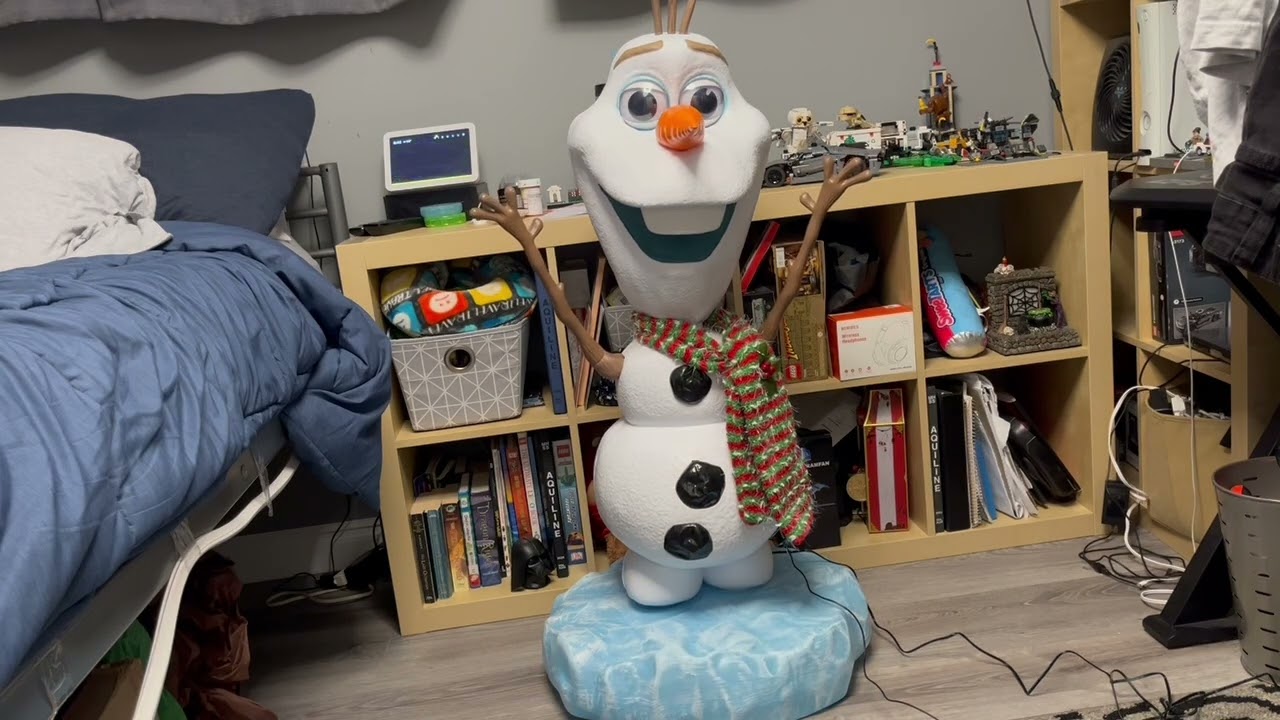 Home Depot Olaf unboxing/setup/demo